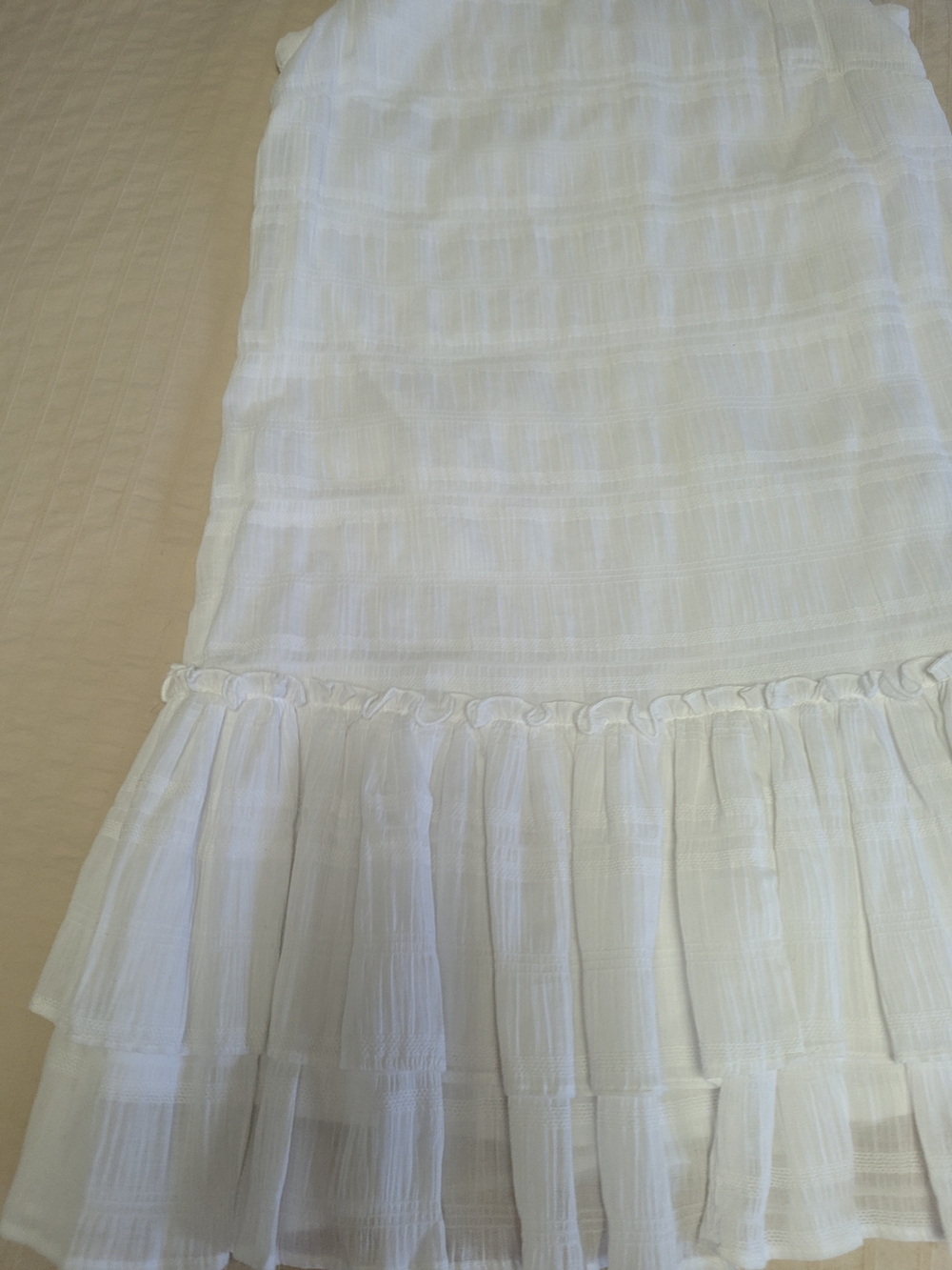 Tommy Hilfiger White Sleeveless Tiered Mini Dress - Picture 4 of 6